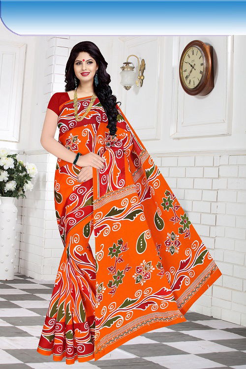 Dhoom 1 Casual Daily Wear Wholesale Cotton Printed Sarees
